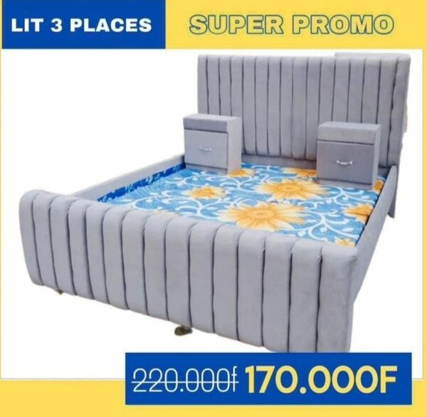 Lit 3 places contemporain