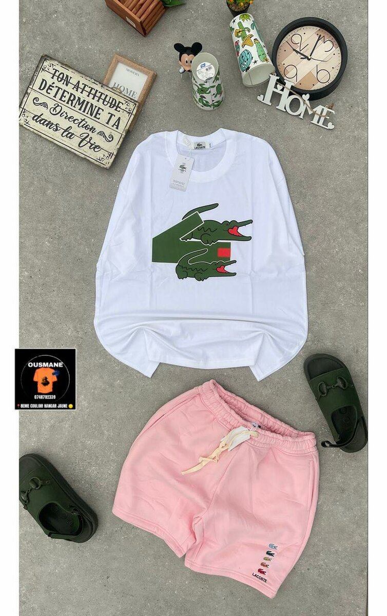 Ensemble T-shirt et Short Été