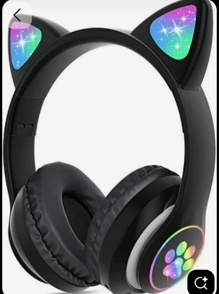 Casque Sans Fil avec Oreilles Lumineuses