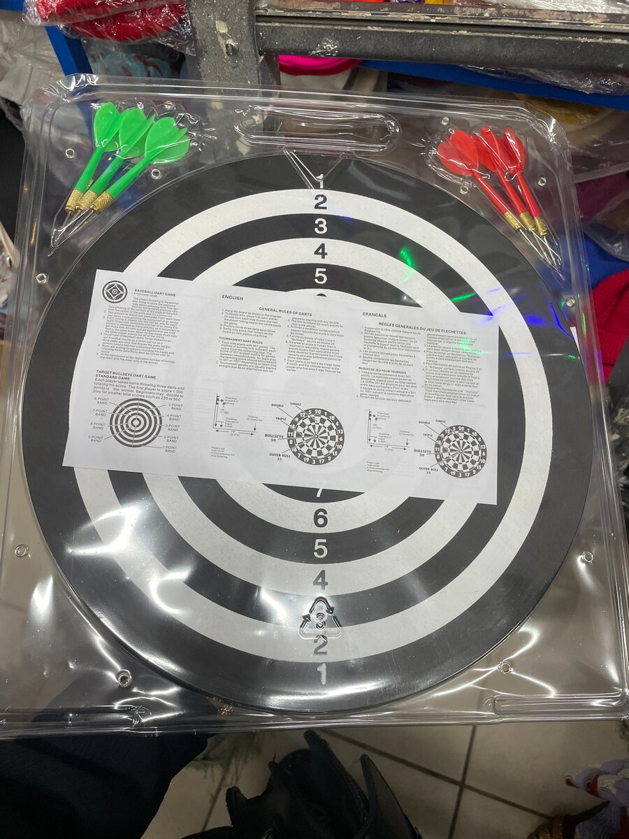 Jeu de fléchettes double face