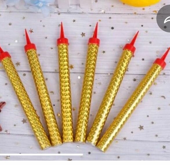 Bougies anniversaire 30cm lot de (6)