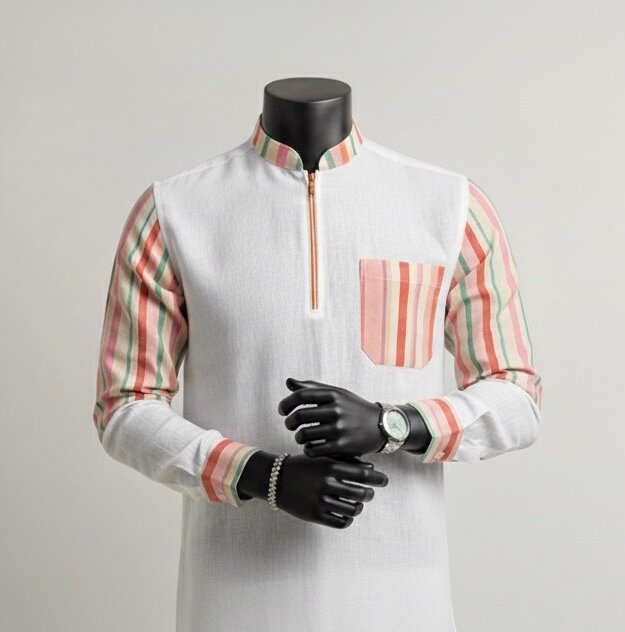 Chemise homme à rayures élégantes