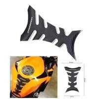 3D Motorcycle Full Black Dotted with Silver Outline Sticker Decal Gas Oil Fuel Tank Pad Protector Case for Yamaha Suzuki Kawasaki Honda BMW Harley