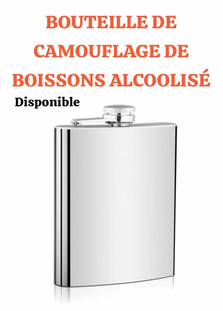 Flasque Alcool, 8OZ Flasque Whisky Flasque Vodka Acier Inoxy
