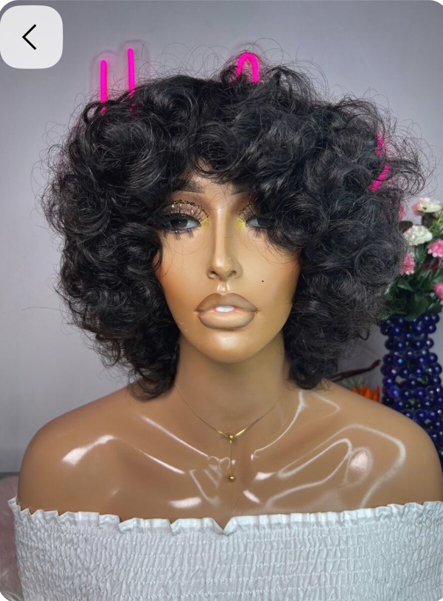 Perruque Bouclée Naturelle