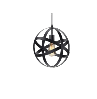 New Rustic Style Vintage Hanging Cage Globe Ceiling Light Fixture for Kitchen Island Dining Room Farmhouse Entryway Foyer Table