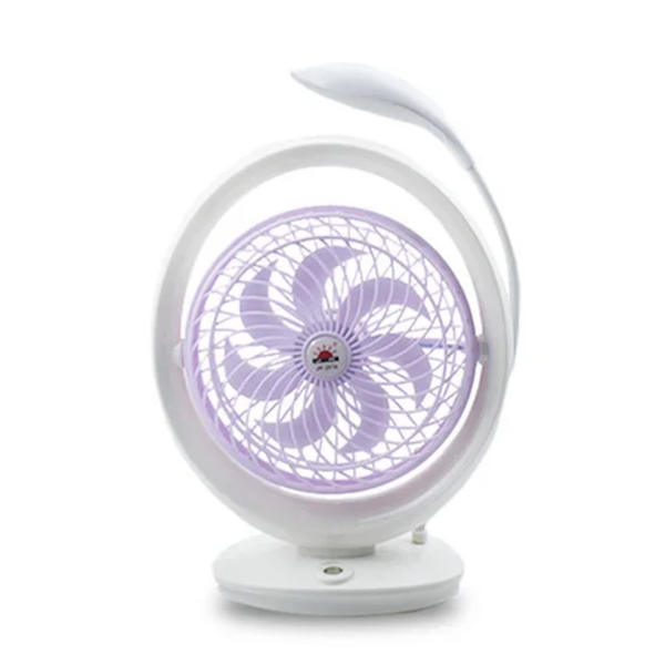 Chargeable fan with light