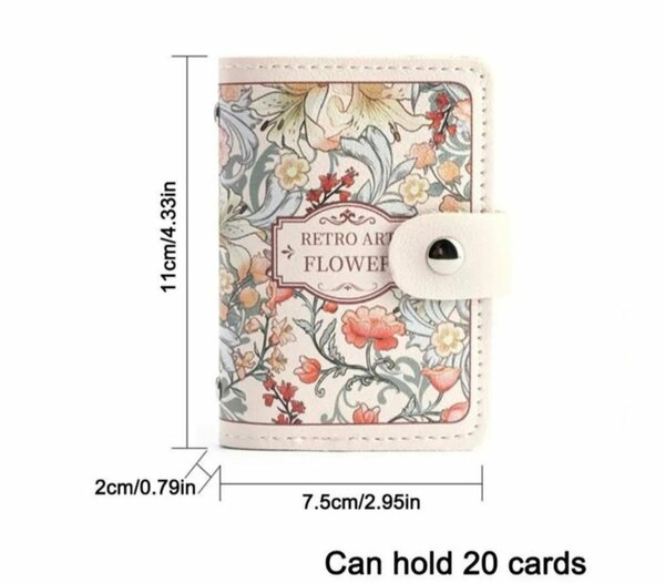 Portefeuilles de cartes-floral