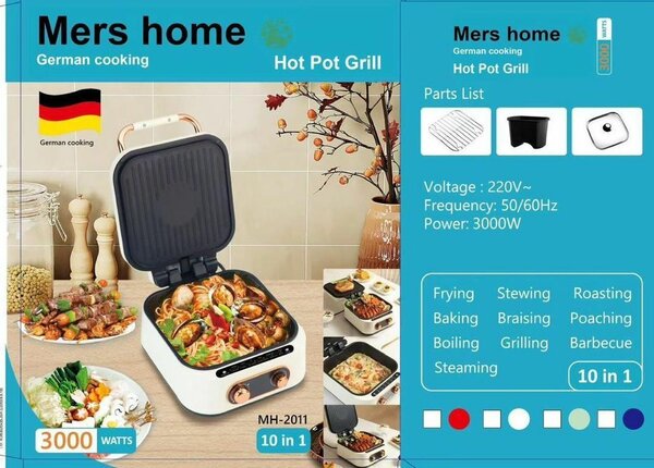 Hot Pot Grill-10 in 1