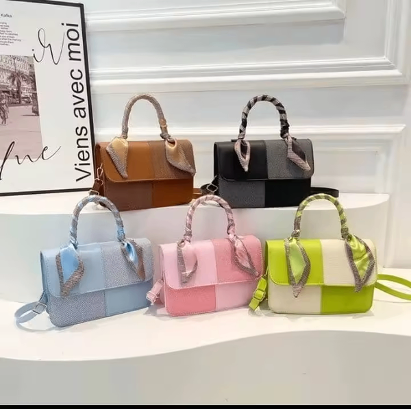 Sac à main chic multicolore