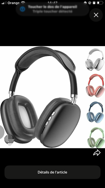 Casque sans fil antibruit