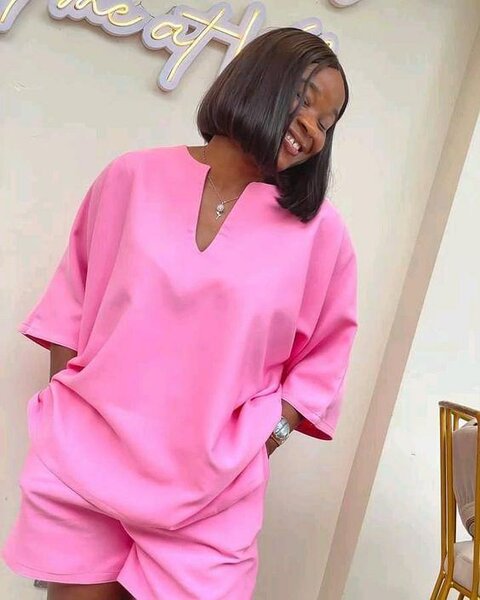 Ensemble décontracté rose
