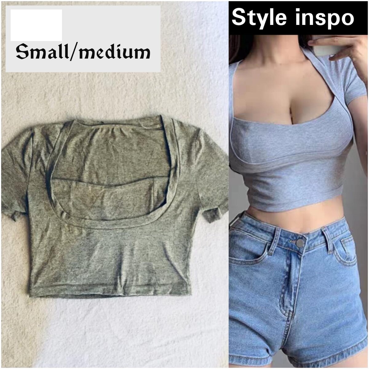 Salaula crop tops and tops