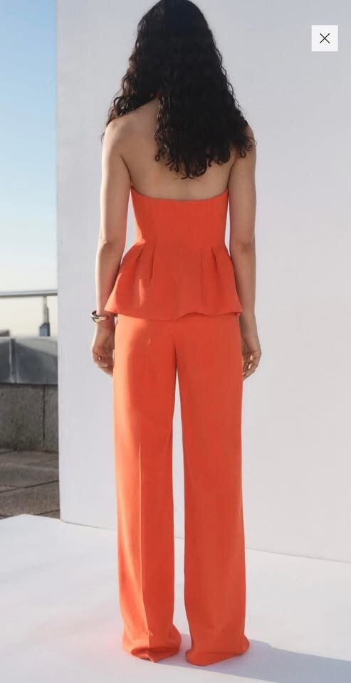 Ensemble orange sans bretelles