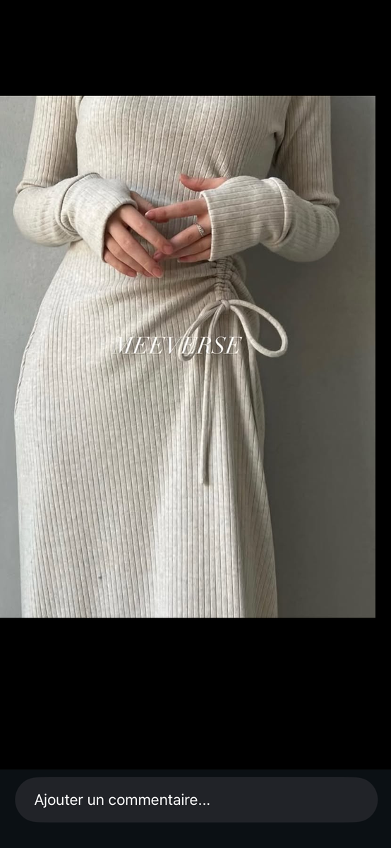 Robe en tricot élégante