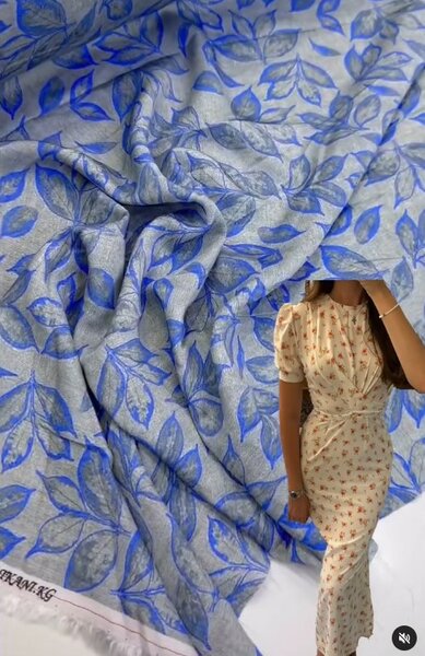 Купра штапель с эксклюзивной расцветкой