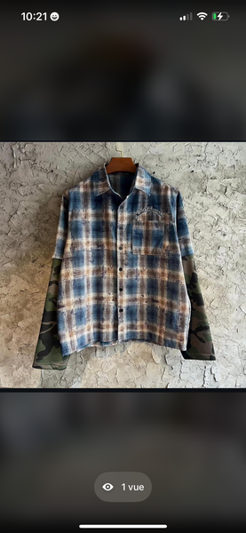 Chemise à carreaux mixte