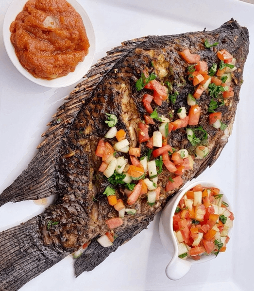 Carpe Braisé+Attieke