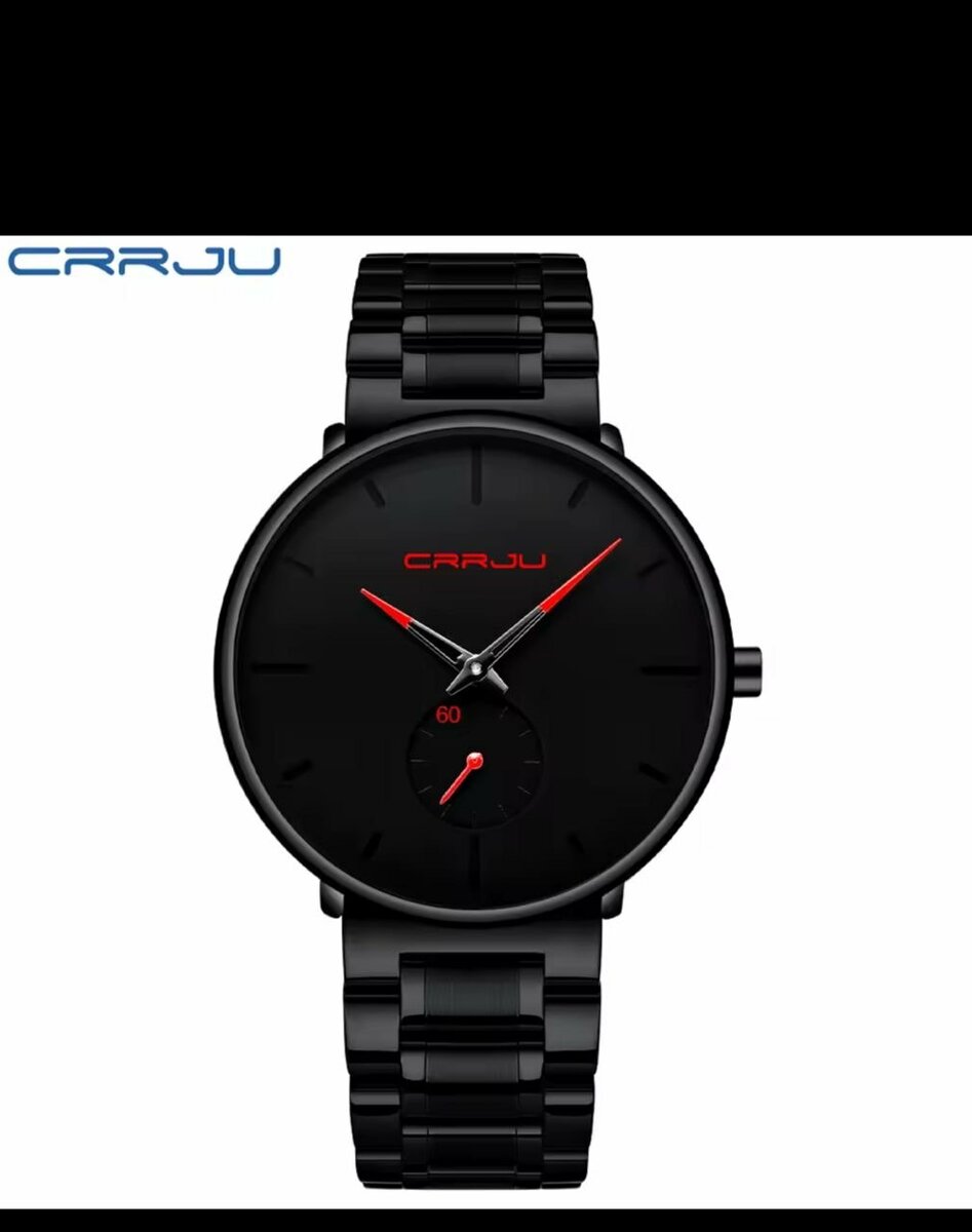 Montre homme CRRJU noire élégante