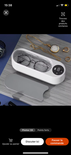 Nettoyant Ultrason pour Lunettes