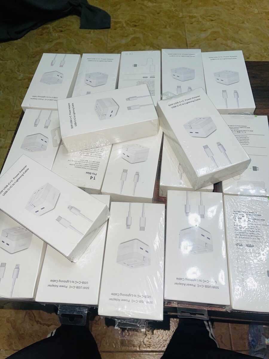 Double port Apple type c charger 50W