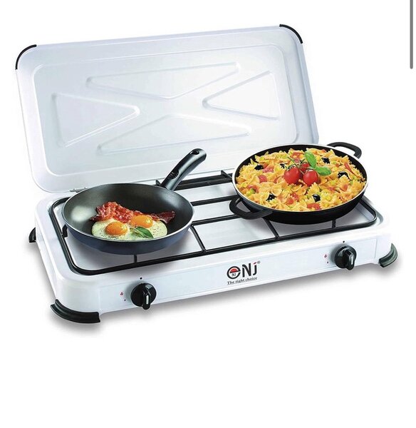 PORTABLE DOUBLE BURNER GAS STOVE WITH LID FOR OUTDOOR SGS-60