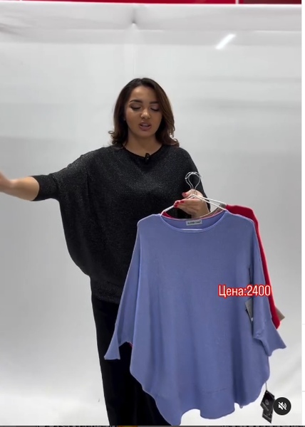 кофта голубая женская 