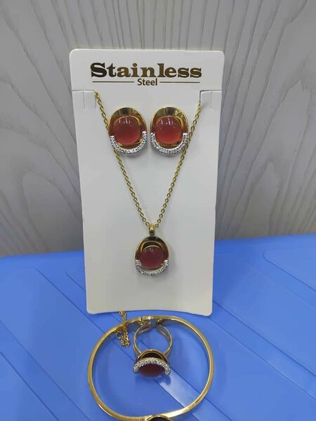 Parure Bijoux Acier Inoxydable