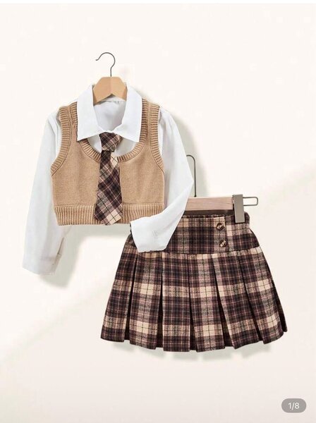 Ensemble uniforme scolaire fille