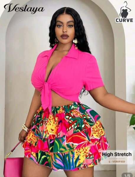 Ensemble Fluide Tropical Femme