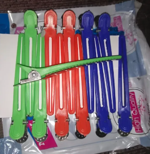 Pack of 6 crocodile hair clips styling hair clips