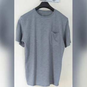 Export Quality Side Pocket Metallic Grey Tshirt for Men.