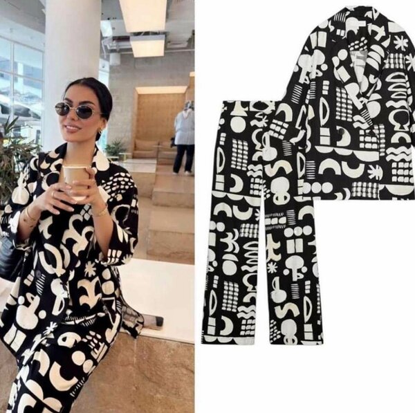 Ensemble Femme Motif Graphique