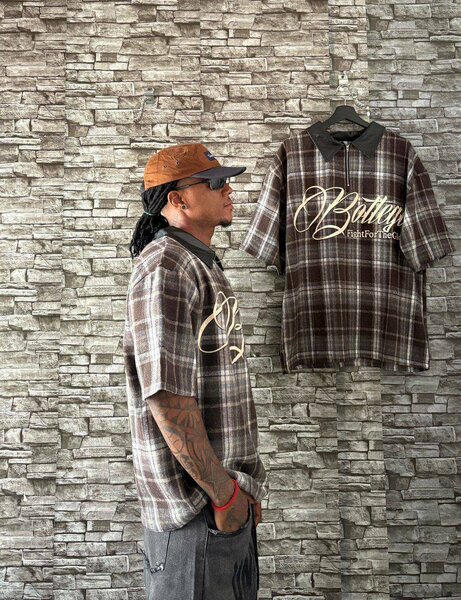 Chemise Homme à Carreaux Bottega