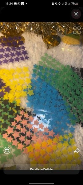 Stickers autocollants étoiles