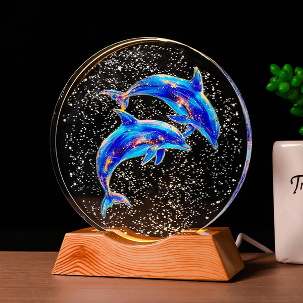 Lampe LED Dauphins Magiques