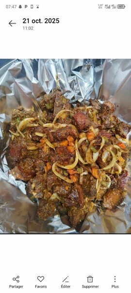 Viande rôtie savoureuse