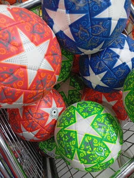 Ballon de football coloré