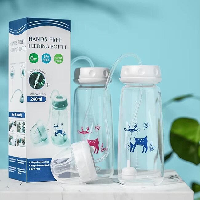 Hands free feeding bottles