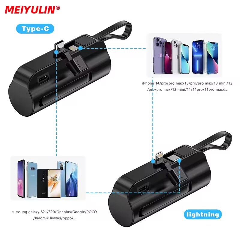 Batterie externe 5000mAh 2-en-1