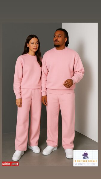 Ensemble Unisexe Rose Confortable