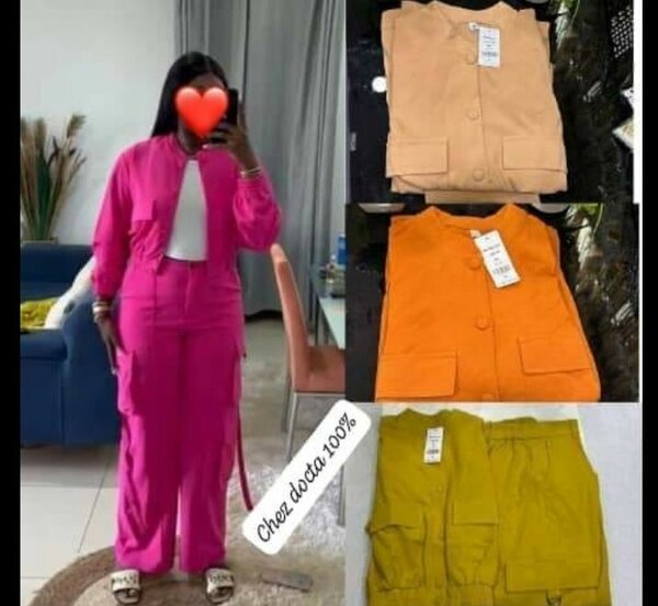 Ensemble casual coloré femme