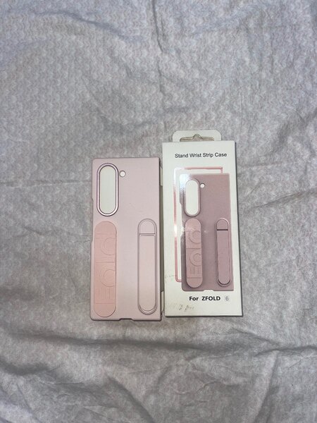 Fold 3,4,5,6 case with front protector(pink)