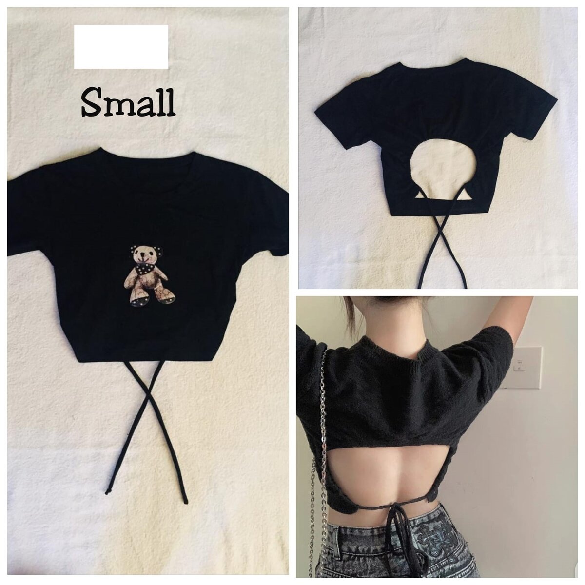 Salaula crop tops and tops