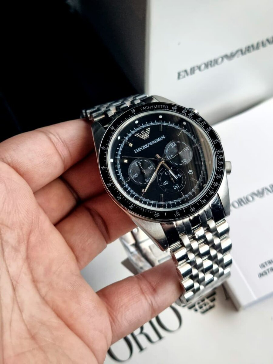 EMPORIO ARMANI Emperio Armani Sportivo Black Dial Quartz Men