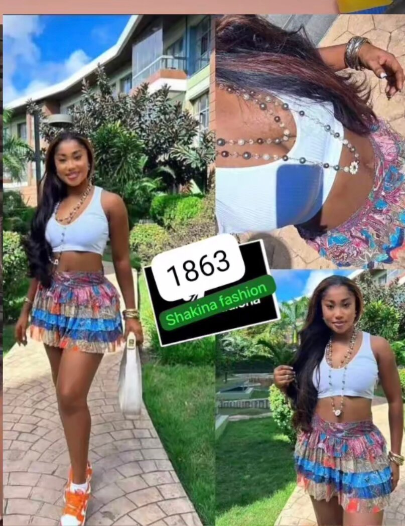 Jupe Bohème à Volants Colorés