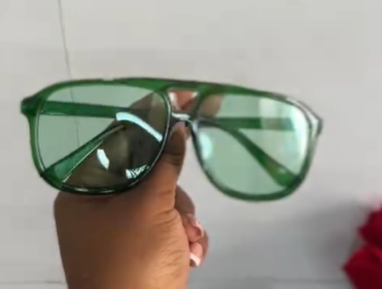 Aviator sunglasses (color - green)