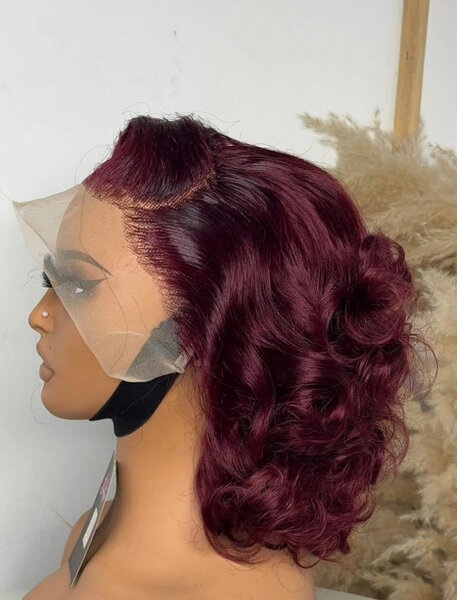 Perruque bob en dentelle frontale