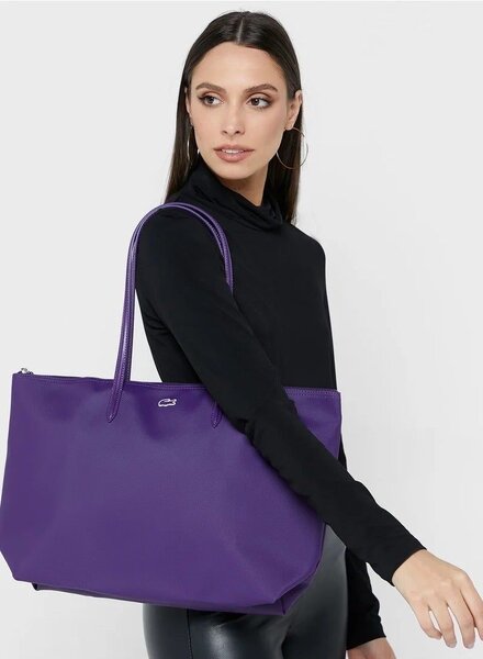 Sac cabas violet Lacoste