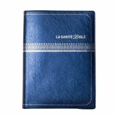 Bible Reliure Bleue Élégante